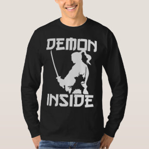 T-shirt Guerrier japonais démon samouraï katana épée Japon