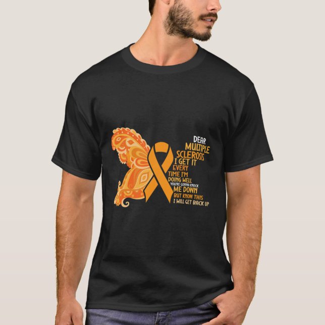T-shirt Guerrier Je fais bien des bourses de sclérose en p (Devant)