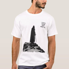 T-shirt guerrier légendaire - noir et blanc épique