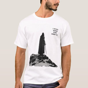 T-shirt guerrier légendaire - noir et blanc épique