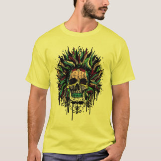 T-shirt Guerrier magique de crâne de vaudou