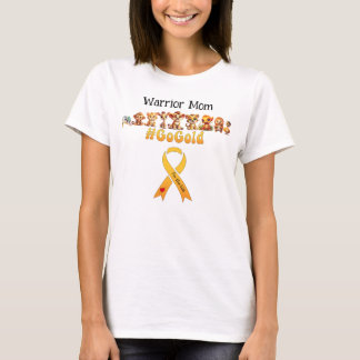 T-shirt Guerrier Maman Enfance Cancer Sensibilisation