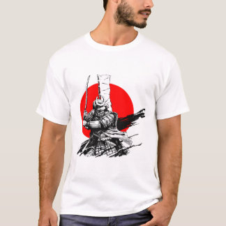 T-shirt guerrier samouraï avec épée