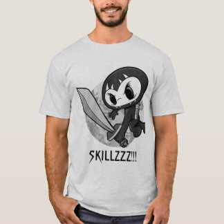 T-shirt Guerrier "SKILLZZZ de Ninja de crâne d'ombre ! !