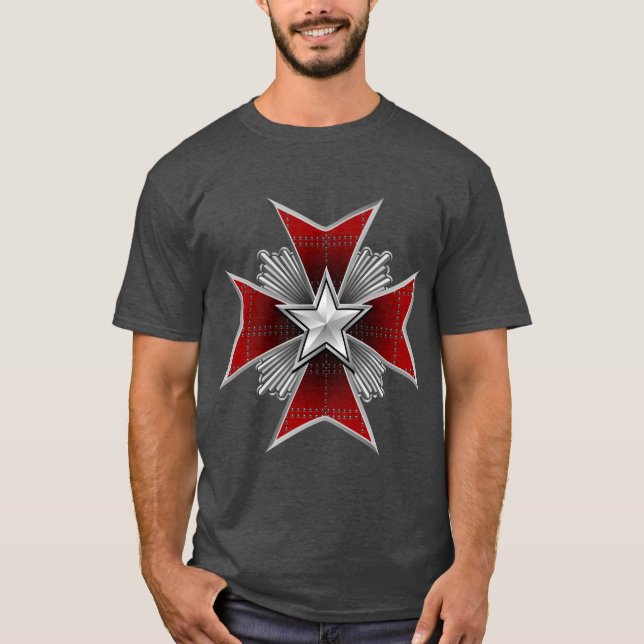 T-shirt Guerrier Templier Américain (Devant)