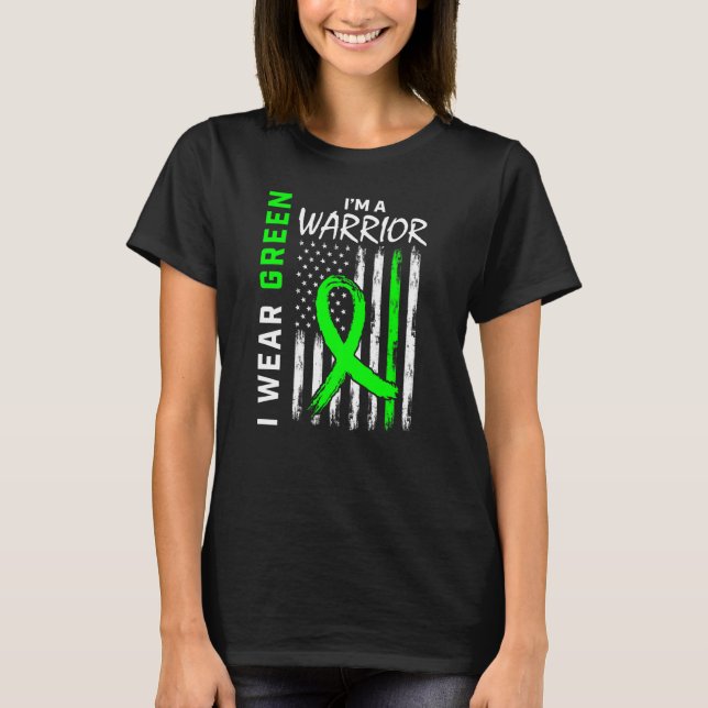 T-shirt Guerrier Vert Maladie du rein Cérébral Palsy Award (Devant)