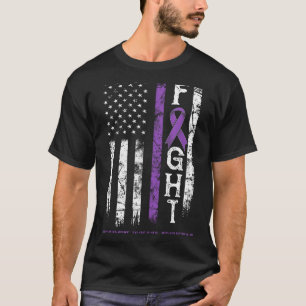 T-shirt Guerrière de maladie auto-immune drapeau américain