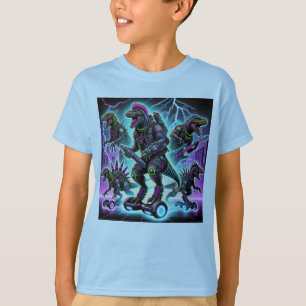 T-shirt Guerriers Cyberpunk Dino - Dinos Futuristes extrêm
