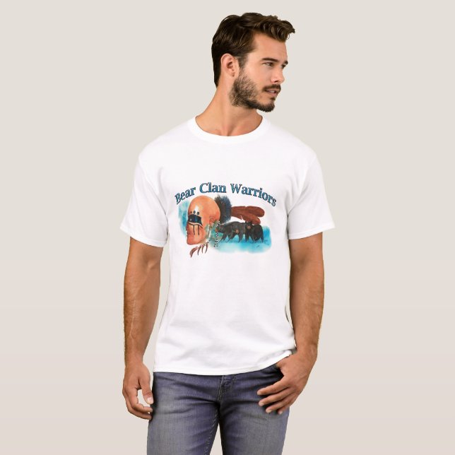 T-shirt Guerriers de clan d'ours (Devant entier)