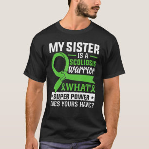T-shirt Guerriers de la Scoliose Blessure au dos Frère Sco