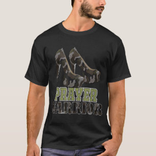 T-shirt Guerriers De Prière Camo Avec Talon Religieux Chré