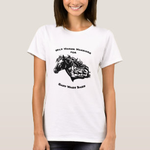 T-shirt Guerriers du Cheval sauvage pour bassin de lavage 