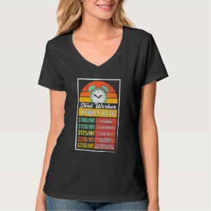 T-shirt Gueule de salaire horaire d'ouvrier sidérurgiste