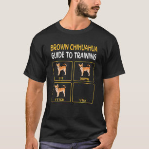 T-shirt Guide Brown Du Chihuahua Pour L'Entraînement De L'