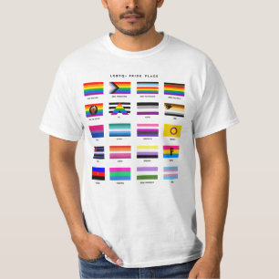 T-shirt Guide complet de l'indicateur LGBTQ+ Pride