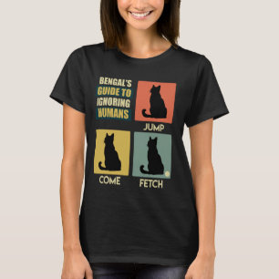 T-shirt GUIDE DE BENGAL POUR IGNORER LES HUMAINS Drôle Vin