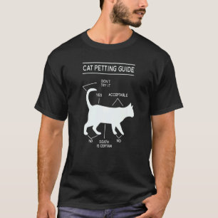 T-shirt Guide de caresses pour chat Graphique Chat