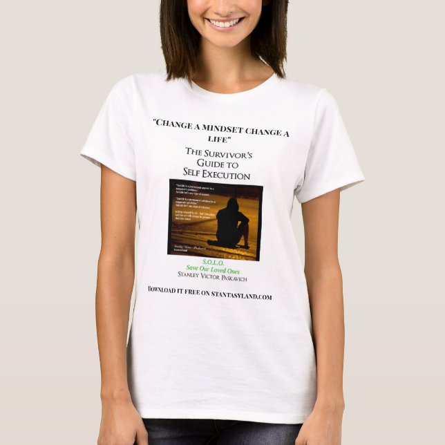 T-shirt Guide de l'auto-exécution du survivant (Devant)