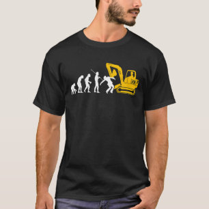 T-shirt Guide de l'excavateur de conduite Travaux de const