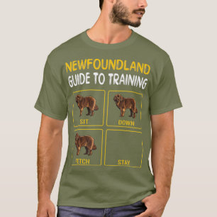 T-shirt Guide De Terre-Neuve Pour L'Entraînement De L'Obéi