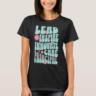 T-shirt Guide d'enseignant rétro personnalisé Inspirer Mot