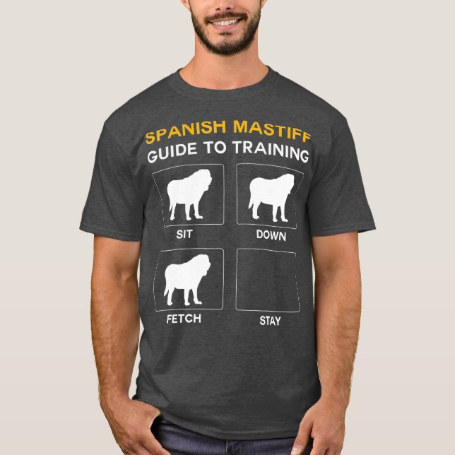 T-shirt Guide Mastiff Espagnol D'Entraînement Obedience Ch (Devant)