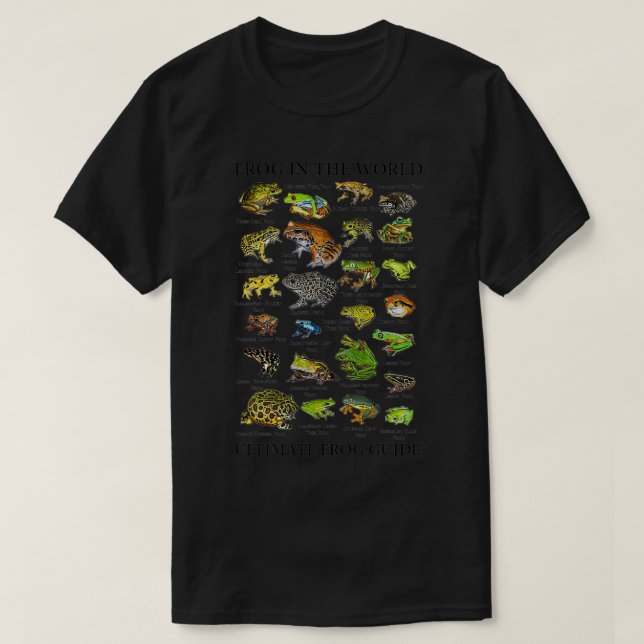 T-shirt Guide Ultimate Frog Funny Frog Lover Frog Propriét (Design devant)
