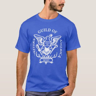 T-shirt Guilde D'Écrivains De L'Amérique De WGA En Grève