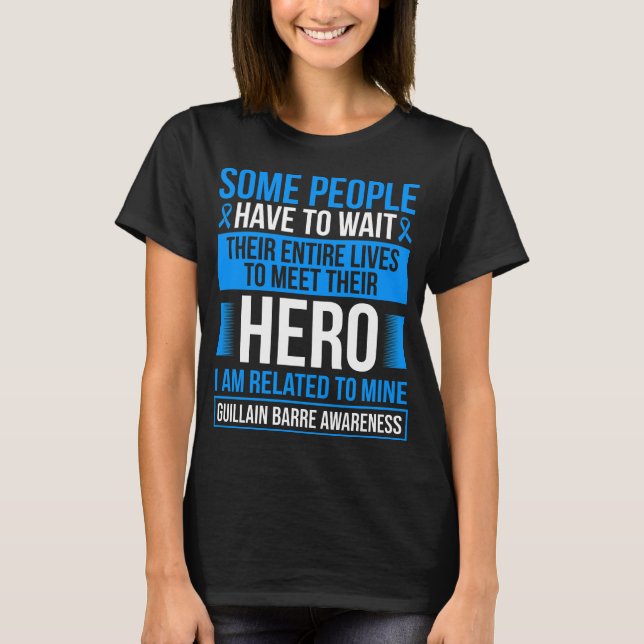 T-shirt Guillain Barre Syndrome Ribbon Barre Survivor (Devant)