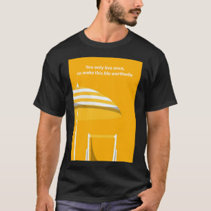 T-shirt Guillemets de conception de mots simples