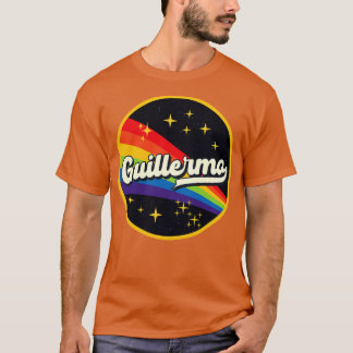 T-shirt Guillermo Arc En Ciel Dans L'Espace Style Vintage