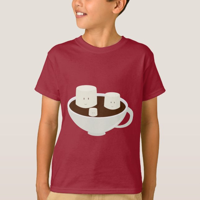 T-shirt Guimauves en chocolat chaud (Devant)