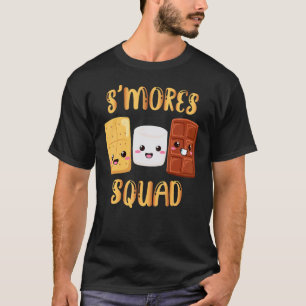 T-shirt Guimauves S'mores  Équipe S'mores Camping Feu de c