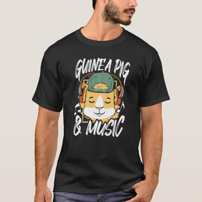 T-shirt Guine Guine Guine, Amoureux des animaux De Cochon  (Devant)