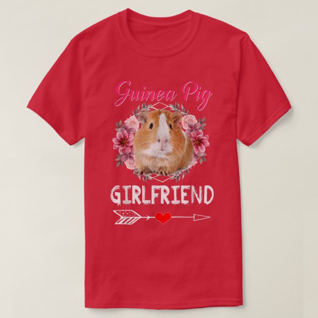 T-shirt Guinea Pig Girlfriend Costume Clothing Cute Guinea (Design devant)