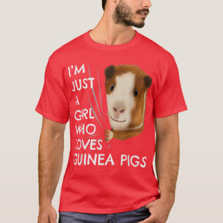 T-shirt Guinea Pig Outfit Women's Girls Gift Guinea Pig 