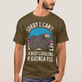 T-shirt Guinea pig saying with Crested guinea pig Premium