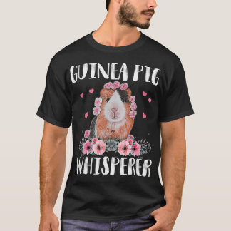 T-shirt Guinea Pig Whisperer T Cute Funny Guinea Pig Women