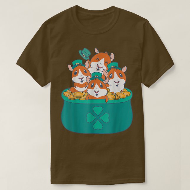 T-shirt Guinea pigs patricks four guinea pigs inside  (Design devant)