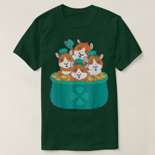 T-shirt Guinea pigs patricks four guinea pigs inside  (Design devant)