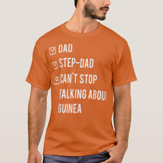 T-shirt Guinean Step Papa Guinée Né Papa Fête des pères De