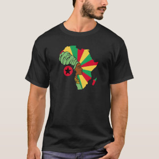 T-shirt Guinée Bissau Drapeau Afrique Carte du patrimoine