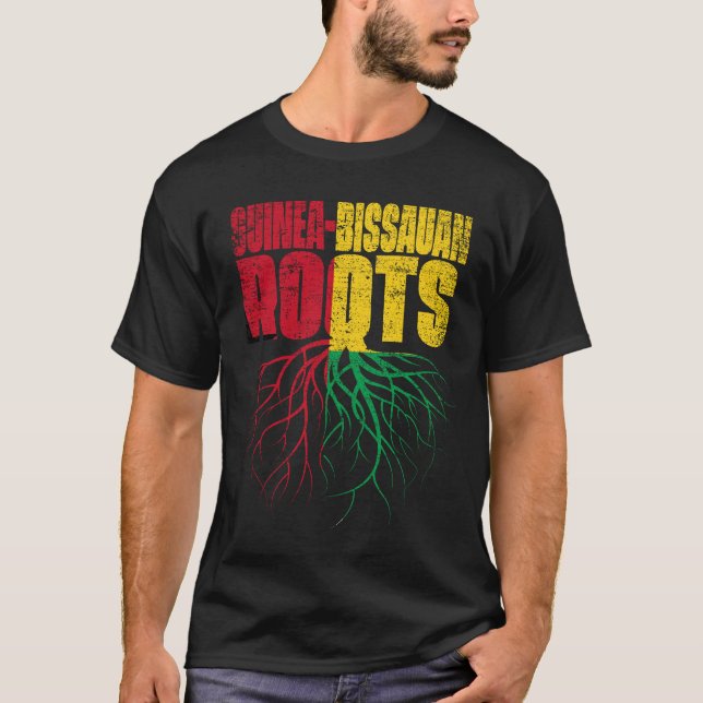 T-shirt Guinée-Bissau - Racines Guinée-Bissau - Drapeau du (Devant)