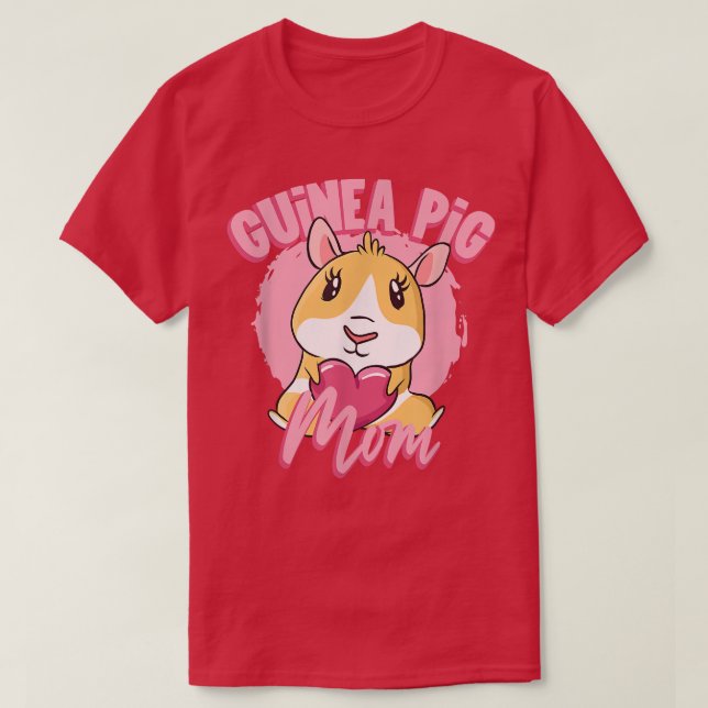 T-shirt Guinée Chiens Maman Animaux Adultes Animaux Guinée (Design devant)