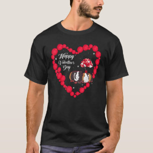 T-shirt Guinée Cochon Heureuse Sainte-Valentin Ballons de