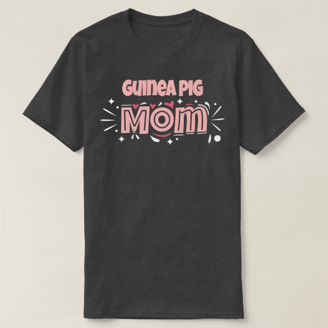 T-shirt Guinée Cochon Maman Drôle Cochon de Guinée (Design devant)