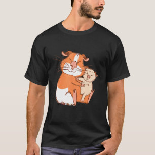 T-shirt Guinée Cochon Maman Enfant Fête des mères Animal L