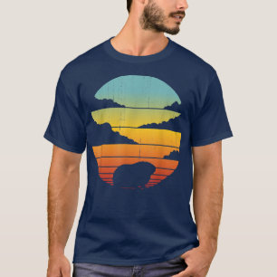 T-shirt Guinée Cochon Retro Vintage 60s les années 70 Homm