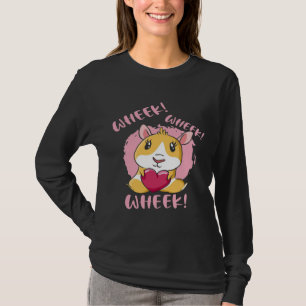 T-shirt Guinée Coeur de cochon Wheek Bébé mignon Amateur