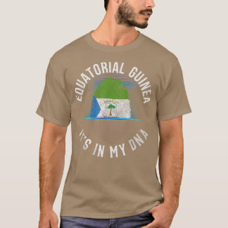T-shirt Guinée Equatoriale vintage Le Drapeau Est Dans Mon